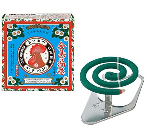 金鳥の渦巻蚊取り線香ミニサイズ30巻(線香立て1個入り)