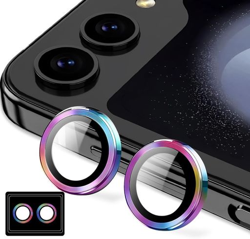 KakukiforGalaxyZFlip6用カメラフィルムギャラクシーZFlip6SC-54E用カメラ保護フィルム薄型強化ガラス耐衝撃独立型露出オーバー防止アルミ合金カメラカバー(多色) KakukiforGalaxyZFlip6用カメラフィルムギャラクシーZFlip6SC-54E用カメラ保護フィルム薄型強化ガラス耐衝撃独立型露出オーバー防止アルミ合金カメラカバー(多色)