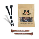 MAZEL(マゼル)ゴルフティーウッドティーロングティー70MM/83MM(50本入り(木色+ブラック))