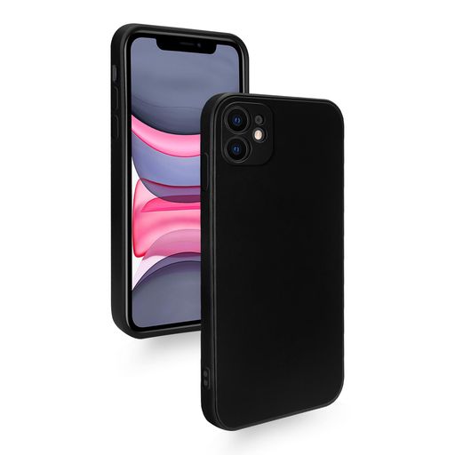 ZeunoeniPhone11ケース耐衝撃シリコンカバー軽量薄型柔軟アイフォン11スマホケースマット質感指紋防止擦り傷防止落下防止滑り止めストラップホール付き(ブラック)
