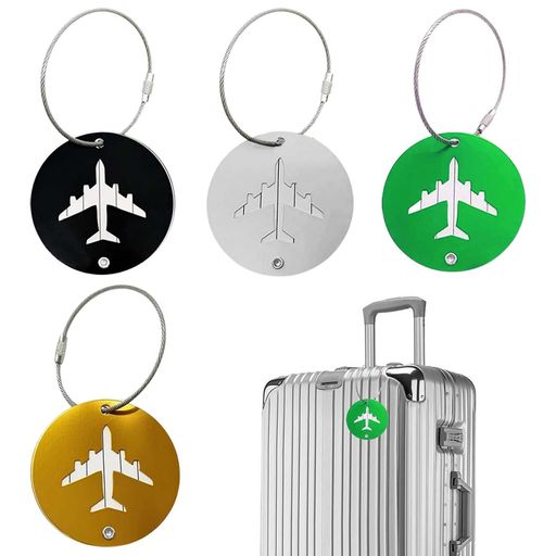 PAVIKE荷物タグ【4個入り】スーツケースタグ 荷物タグラベル スーツケースネームタグ 情報カード付き、旅行紛失防止、破れやすい、耐摩耗性、旅行や出張に適