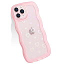 YUYIBiPhone14Pro用ケースクリアキラキラかわいいハートtpuソフトケース薄型傷防止背面滑り止め指紋防止ストラップホール付きスマホケースアイホン14プロカバー(クリア-ピンクiPhone14Pro)