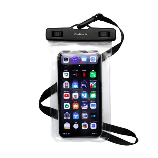 オウルテック防水ケースIPX8規格ドライバッグネックストラップ付き【IPHONE14PROサイズまで対応】ブラックOWL-WPCSP15-BK オウルテック防水ケースIPX8規格ドライバッグネックストラップ付き【IPHONE14PROサイズまで対応】ブラックOWL-WPCSP15-BK