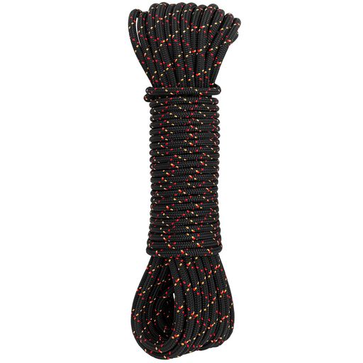 GMCLIMBINGCEUIAA認証ダブルブレード構造6mmアクセサリーコードポリエステル製6Mカットブラック