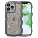 YUYIBスマホケース対応iPhone14Proケースクリアキラキラかわいいtpuソフトケース薄型傷防止背面滑り止め指紋防止ストラップホール付き対応アイホン14プロカバー(ブラック)