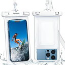 【水に浮く押し易いサイドボタン】2枚セットスマホ防水ケースお風呂IPX8LAMICALL:完全防水海プール浮くぼうすいアイフォンスマフォすまほアイホン携帯けいた...