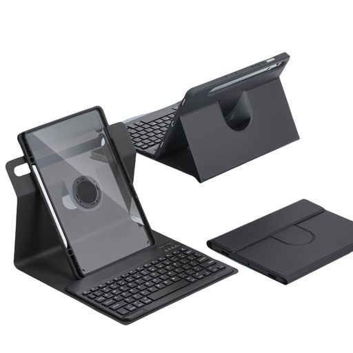 【対応機種】Galaxy Tab A9+,Tab A11+ 11インチ専用ケース 【磁気分離式・透明バックカバー】強力マグネットでキーボードとケースを自由に着脱でき、シーンに合わせて柔軟に使えます。透明インナーケースは単体でも使用可能で、軽量でスリムな持ち運びを実現します。 【横置き・縦置き対応の回転スタンド】背面スタンドは横向き・縦向きの両方に対応し、動画視聴、WEB会議、読書、SNS閲覧など、多様な使用モードを快適にサポートします。 【Bluetooth キーボード・カラフルキーキャップ】安定したBluetooth接続でタイピングがスムーズ。指にフィットするカラフルキーキャップを採用し、見た目も使い心地もアップグレード。仕事・学習がより楽しく効率的になります。 【ペンホルダー搭載・実用性抜群】ケース上部に専用ペンホルダーを配置。Sペンなどのスタイラスをしっかり収納し、紛失を防止。外出先でもスマートに作業が可能です。