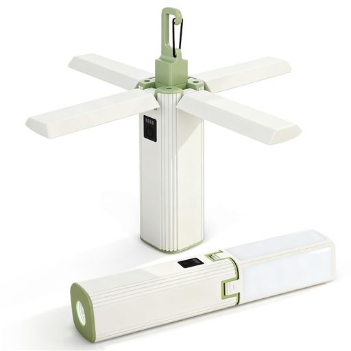 【4 葉灯設計】ランタン 充電式 白炽灯光源 コンパクトサイズ(W3.5cmxD3.5cmxH19cm...