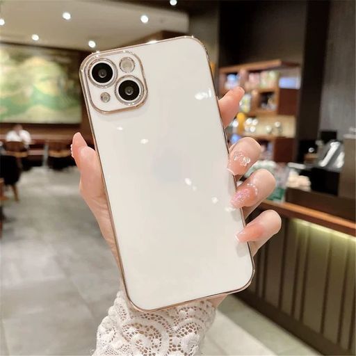 Rakuten - iPhone14Plus用のケース可愛いアイフォン14Plus対応携帯ケース薄いレンズの保護お洒落かわいいスマホケース白