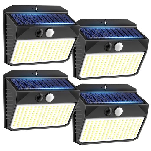 【150LED・高輝度】 CHORTAU センサーライト 屋外 ソーラー 人感 3つ点灯モード 白色光 IP65防水 人感センサー 防犯ライト 自動点灯 180°広角照明 2000MAH電池 太陽光発電 転化率20%UP 省エネ 電気…