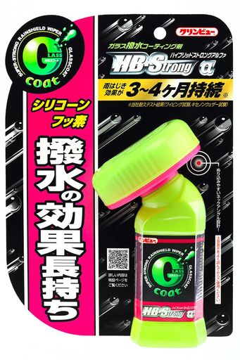 ガラス撥水剤 自動車外窓ガラス撥水コーティング剤 シリコーン&amp;フッ素で撥水効果長持ち 雨弾きが3~4ヶ月持続します(弊社ワイピング試験、キセノンウェザー試験結果) 内容量:110ML(普通車フロントガラス15台分) 原産国:日本 成分:イソプロピルアルコール・シリコーン・フッ素系撥水剤・酸性液体(希硫酸1~3%)