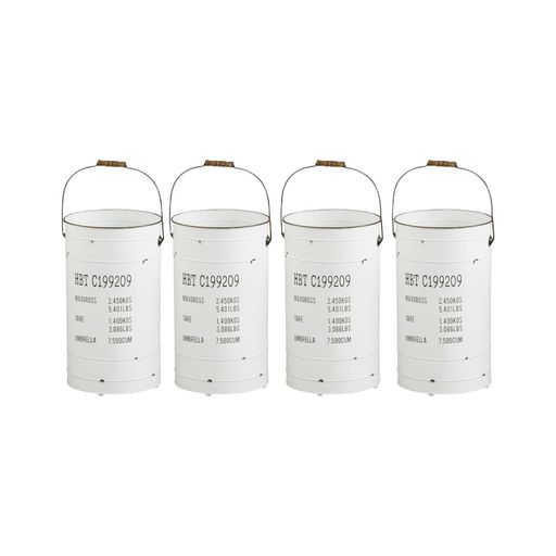 匠美風 Rainline Select 傘立て 4個セット ホワイト 素材 アイアン ウッド φ23.5x4...