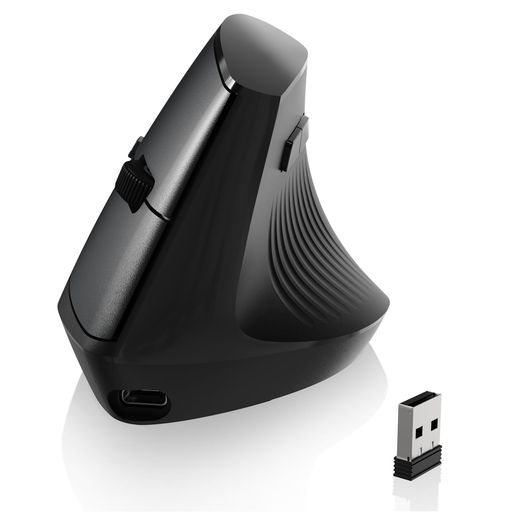 A.JAZZ I300 マウス ワイヤレス 2.4G/Bluetooth デュアルモード 複数デバイス切替でき 縦型マウス 57°人間工学 手首負担軽減 静音クリック 3段階DPI調整 軽量84gプラスマイナス3g 400mAhバッテリー内…