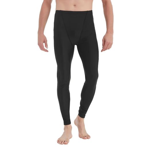 [Sillictor]ラッシュガードトレンカメンズレギンス水着スパッツ9分丈水陸両用ウエスト紐付きスイムウェ..