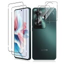 【2+2枚セット】ForOPPORENO11Aガラスフィルム(2枚)+カメラフィルム(2枚)指紋認証対応Kluso旭硝子製OPPORENO11A対応強化ガラス9...