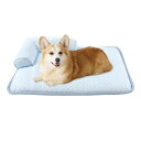 PETO-RAIFUペットマット猫犬用枕付きマット接触冷感ペットベッドペットシーツペット敷きパッドペットごろ寝マットソフトクールマット夏用クールマット暑さ対策ひんやり軽量涼しい快適…