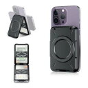 【スキミング防止】PROfezzionMagSafeスマホカードケーススマホスタンド【カード4枚カード入れ】MagSafe対応ウォレットマグセーフカードケースマグネットMagSafeケース&iPhone16Pro(2)