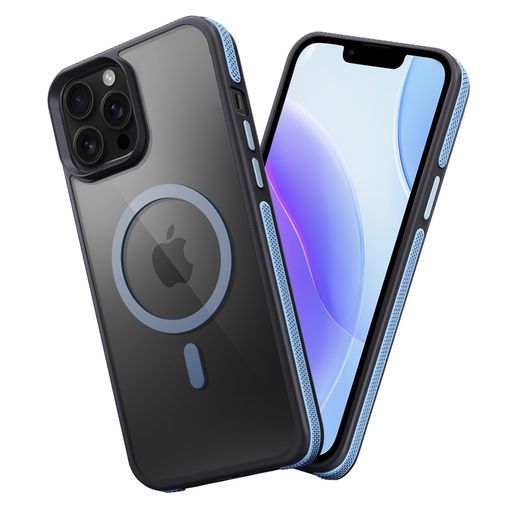 fagazzfuiPhone12ProMaxケースMagSafe対応耐衝撃半透明【滑り止めと衝突防止のツーインワンエッジ】アイフォン12ProMaxスマホケース衝撃吸収滑り止め傷防止のいpほね12ProMaxカバー