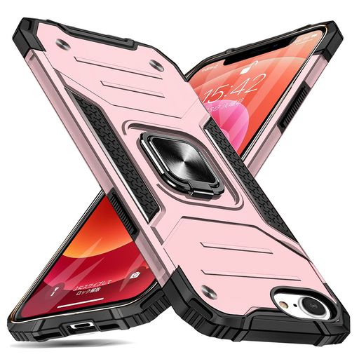 楽天京マルシェセレクトiPhoneSE3第3世代用ケースiPhoneSE2第2世代用ケースiPhone7用ケースiPhone8用ケースリング付き米国軍事MIL標準取得耐衝撃落下防止スタンド機能PC+TPU二重構造防塵薄型軽量