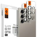 SpigenGalaxyS24Ultraカメラ保護フィルムグレー2セット貼り付けキット付き高透過率硬度9H耐衝撃ギャラクシーS24Ultra対応レンズ保護フィル...