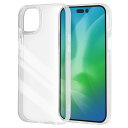 デジタルアルキミストiPhone15Plusケースクリア耐衝撃薄型ワイヤレス充電対応ハイブリッド素材ストラップホール付きアイフォン15プラスカバー/クリア