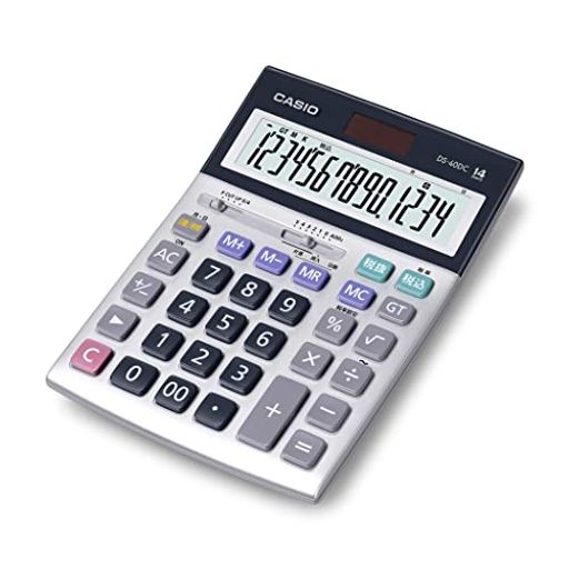 カシオ本格実務電卓14桁日数&時間計算グリーン購入法適合デスクタイプDS-40DC カシオ本格実務電卓14桁日数&時間計算グリーン購入法適合デスクタイプDS-40DC