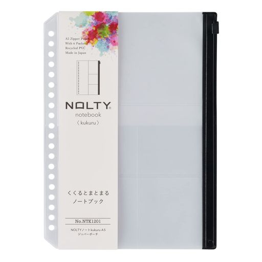 日本能率協会マネジメントセンターNOLTYノートアクセサリーkukuruククルA5ジッパーポーチNTK1201透明