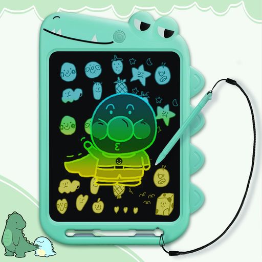 【お子様の創造力と集中力を引き出す】-恐竜のお絵かきボードは、ただのおもちゃではありません。魅力的なお絵かきボードは、3歳からの子供たちに無限の創造力と想像力を引き出します。スタイラスで描くたびに、お子様は集中力を養い、生活のあらゆる面で恩恵を受けられます。 【お子様の視力を守る目に優しいLCDスクリーン】-視力を守る重要性を理解しています。当社のLCDスクリーンは圧力感知技術を採用し、ブルーライトやちらつき、放射線を抑えるよう設計されています。このお絵かきボードは、お子様が疲れることなく長時間楽しむことができます。 【簡単な書き込みと消去】-このお絵かきボードは、お子様のために設計されています。スタイラスを使って簡単に書き込みや絵を描けます。ホームボタンを押すだけで瞬時に全てを消去でき、ロック機能が大切な作品を守ります。 【安全で耐久性のあるお絵かきボード】-当社の幼児用お絵かきパッドは、プレミアム品質のABS製で安全かつ耐久性があります。割れにくい設計で、日常的な摩耗にも耐える頑丈さを持っています。恐竜のおもちゃは、子供たちをほこりや化学物質から守り、安全で衛生的な環境を提供します。