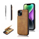【OULO】iPhone11PROMAX6.7inch用ケースレザー人気カード収納スマホケース耐衝撃軽量スタンド機能薄い背面ICカード入れ手帳型財布型カバー(レトロブラウン)アイフォーン11PROMAX