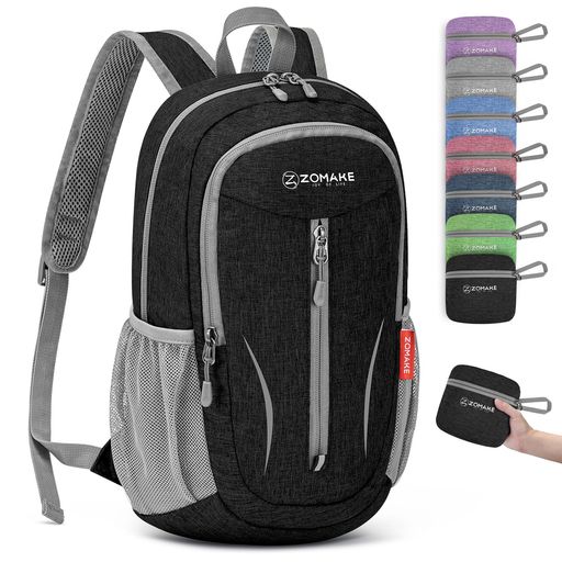 [ZOMAKE] 折りたたみリュック 10L 小型 アウトドアバック リュックサック 防水 バックパック 軽量 エコリュック 携帯リュック 登山用 キャンプ 旅行 スポーツ 防災 自転車 通学 通勤 買い物 男女兼用