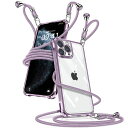 iPhone11ProケースクリアショルダーiPhone11Proスマホケースアイフォン11Proカバー肩掛け斜めかけ縄掛けケース透明薄型軽量TPU携帯ケース紐付き斜めがけ織りストラップ付き長さ調整可能