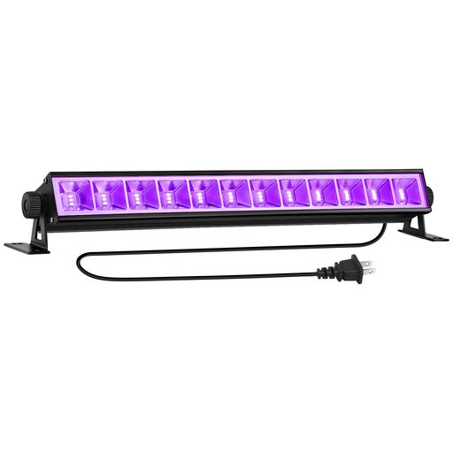 ブラックライト - OPPSK 36W UV LEDブラックライト 舞台照明 撮影用ライト ステージライト パーティーライト 蛍光灯 ボディペイント 撮影 撮影用 UV led ポスター パーティー uvライト バーライト ブラック ライト 照明 ステージ ネオン ディスコ コンセント式照明