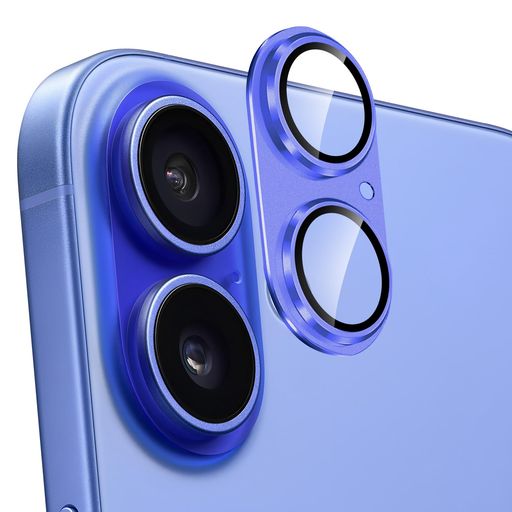 KakukiforiPhone16/iPhone16Plusカメラフィルムアルミ合金製+AR高透過率強化ガラスアイフォン16プラス/アイフォン16一体型レンズ保護フィルム耐衝撃露出オーバー防止アルミ合金