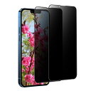 【覗き見防止/2枚セット】iPhone13Promaxガラスフィルム全面保護のぞき見防止アイフォン13Promax保護フィルムiphone13promax強化ガ...
