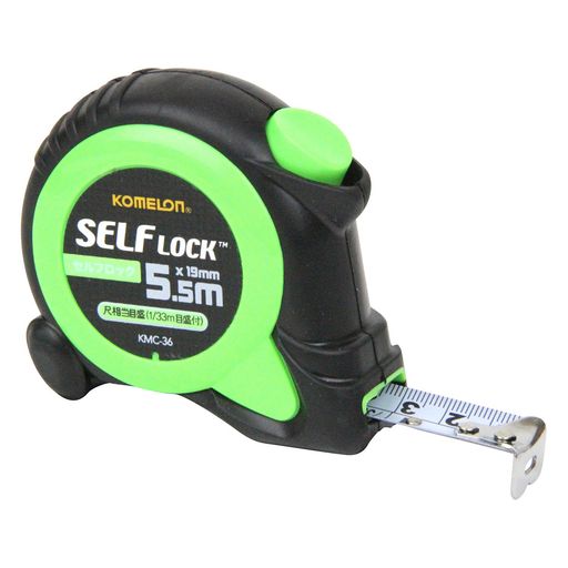 コメロンコンベックスセルフロック19テープ幅19mm5.5m尺目盛付KMC-36