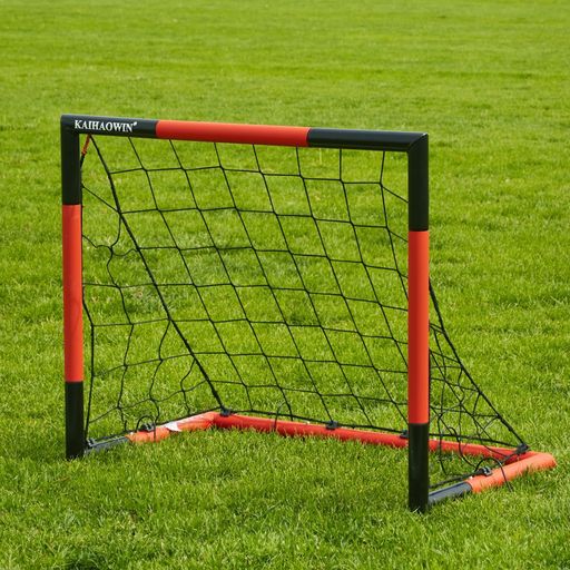 Facilities, Supplies - KAIHAOWINサッカーゴールフットサルゴール家庭用ミニサッカーゴール折りたたみ室内/屋外兼用ポータブルサッカーフットサルゲーム対戦練習トレーニングキッズ子供用(S:91.5x76x53cm)