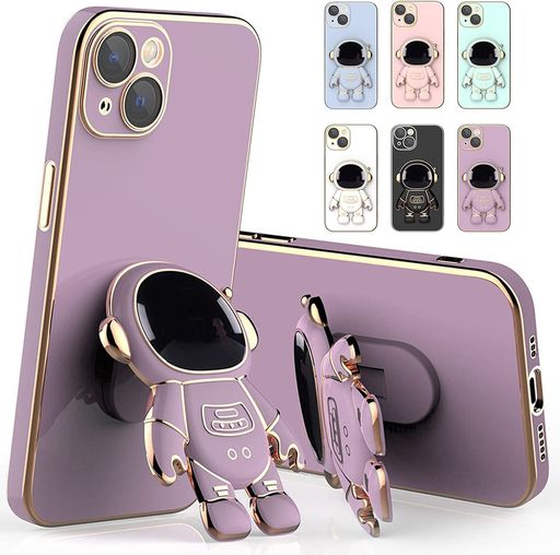 Rakuten - KunyehdoスマホケースiPhone14Proケースカバー対応可爱い人気おしゃれ韓国お洒落くすみカラーツヤ光沢立体宇宙飛行士宇宙流行スタンドかわいいおもしろiPhoneケースアイフォンケース耐沖撃