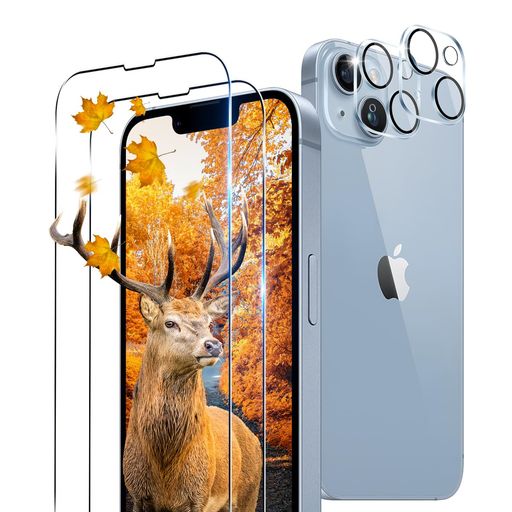 【2 2枚セット】 用 iPhone 14 ガラスフィルム 2枚 iPhone14 カメラ保護フィルム 2枚セッ 【 日本旭硝子製 9H強度 】 用 いphone14 フィルム 6.1インチ 厚さ0.26超薄型 用 アイフォン14 保護フィルム