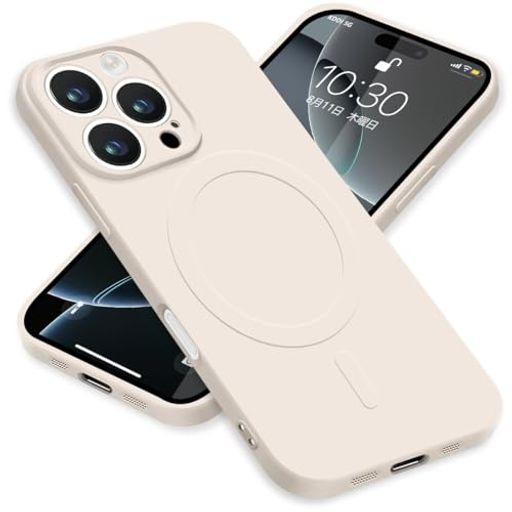 ZHUAZHULEケース用のiPhone16ProMaxアイフォン16ProMaxスマホケースMagSafe対応シリコンカバー耐衝撃レンズ保護マグネット搭載車載ホルダーワイヤレス充電対応ストラップホール付きオシャレ