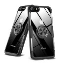 iPhoneSE第3世代用ケースiPhoneSE2/iPhone8/7用ケースクリアリング付き耐衝撃薄型全面保護背面強化ガラスケースクリアTPUバンパースタンド機能透明落下防止耐衝撃擦り傷防止指紋防止360度回転