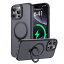 KISECASEiPhone15Pro用保護ケースmagsafe対応ワイヤレス充電磁気リングマグネット搭載定点360度回転ス..