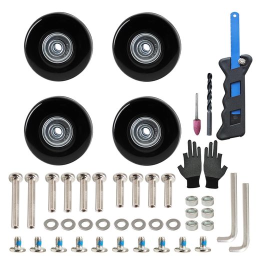 4個セットスーツケースタイヤ交換キット車輪補修静音車輪キャスター交換修理キットキャリーバッグスー..