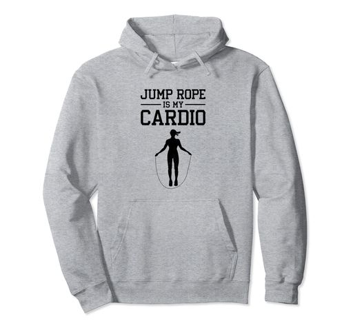 Jump Rope Is My Cardio Rope 縄跳び 膝を上げる パーカー