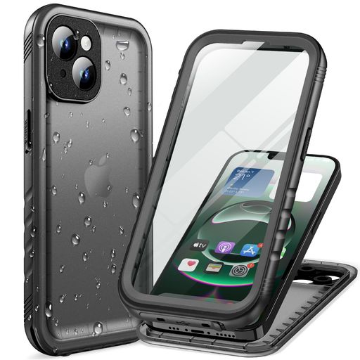 Rakuten - CozycaseiPhone14Plus用防水ケース-完全防水防塵2m耐衝撃360度全面両面米軍カメラ保護ストラップ付き海お風呂水中撮影洗濯可能iPhone14Plus用ケース-頑丈軽量人気