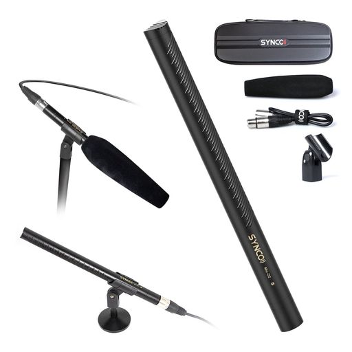 ガンマイクSYNCOD2ハイパーカーディオイドマイクロホン黄銅製ボディ拾いたい音を拾える映像制作/YouTub..