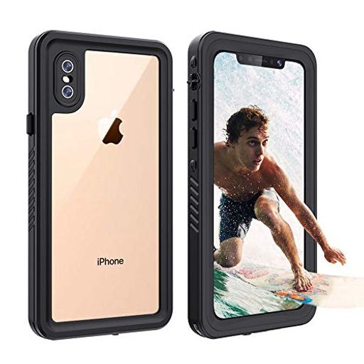 iPhoneXSMAX防水ケース耐衝撃頑丈防雪防塵海完全防水IP68米軍MIL規格無線充電サポートフェイス認証衝撃..