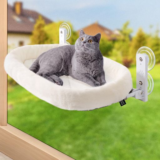 GUUSII折畳み式ねこハンモックねこベッドクッション吸盤猫窓用ハンモック猫窓ベッド窓ハンモック猫窓ベッド吸盤式ペットベッドねこネコキャットハンモックキャットマット窓際マット通…(4.0)