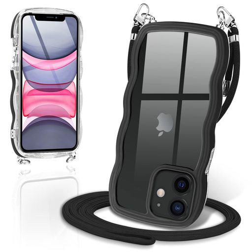 iPhone11�ѤΥ����������������ꥢ���С�iPhone11���ޥۥ������ϰո������ݤ���ݤ��Фᤫ���������İ������襤���ڹ�Ʃ��TPU�����Ѿ׷⥷�ꥳ��TPU�Х�ѡ������ե���11(�֥�å�)