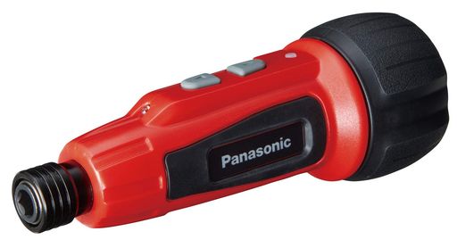 パナソニック(Panasonic)USB充電ミニドライバー3.7VミニックminiQu内蔵電池850mAh本体 USB充電ケーブル ビット5本セットEZ7412S-Rレッド