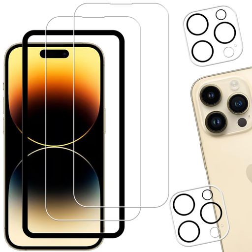 【対応機種-2+2枚入り】iPhone14 Pro 用 ガラスフィルム(2枚入り)+カメラフィルム(2枚入り)。万が一製品にご満足いただけない場合は、弊社よりに全額返 金·交換対策がございますので、ご遠慮なくご連絡ください。ご安心してお買い求め下さいませ。 【旭硝子素材】:日本製旭硝子素材の採用、また硬度は業界最高レベルの9Hであり、カッタ一などの鋭利なものを当てたとしても損傷なく長らく使えます。気泡に悩まされることなく、より簡単に、より綺麗に液晶保護フィルムを取り付けることができます。技術性が必要ではありません。また、ガラス素材で、気泡も入りにくいです。フィルム貼りが苦手の方はご安心ください。 【耐久性 安全性】: 強化ガラス 耐衝撃、スクラッチ防止。飛散防止加工、激しい衝撃を受けてもガラスフィルムは貼り付けのままでございます。飛散傷害に安心してください。耐衝撃, 傷に強い素材採用、衝撃からきちんと守ります。 【指紋・汚れ防止】:特殊なコーティング加工を施しましたので油や指紋など付いても軽く拭けば汚れはすぐに落ちます。